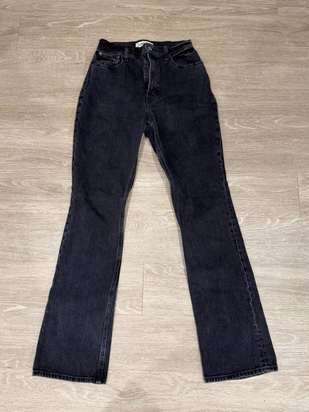 Abercrombie & Fitch Women's Black and Grey Jeans
